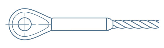 Closed socket swaged